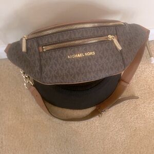Michael Kors Signature logo belted bag